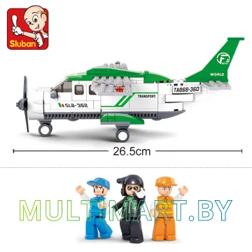 Конструктор Sluban M38-B0362 Транспортный самолет (251 деталь) картинка 8